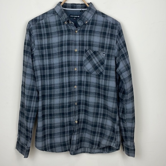 Ocean Current || Mens Flannel Button Down; Size Small - Picture 1 of 11